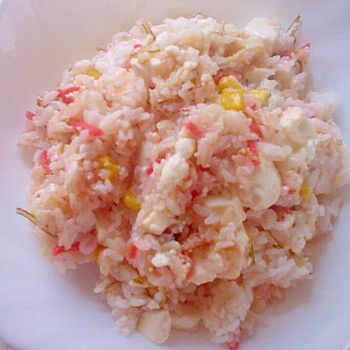 マヨ＆豆腐で❤コーン・松前漬・めんつゆ・紅生姜炒飯